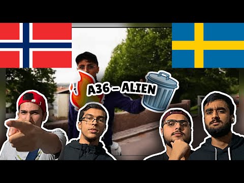 Norwegians React To (Swedish Rap) Reacting Til A36 - ALIEN (Officiell video)