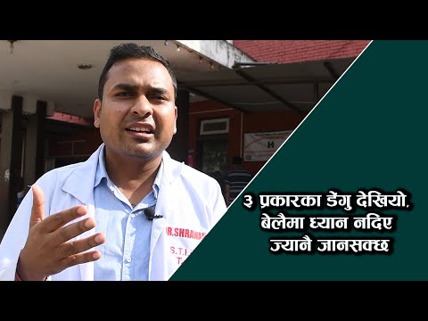 ३ प्रकारका डेंगु देखियाे, बेलैमा ध्यान नदिए ज्यानै जानसक्छ [डा. श्रवणकुमार मण्डलसँगको भिडियाे कुराकानी]