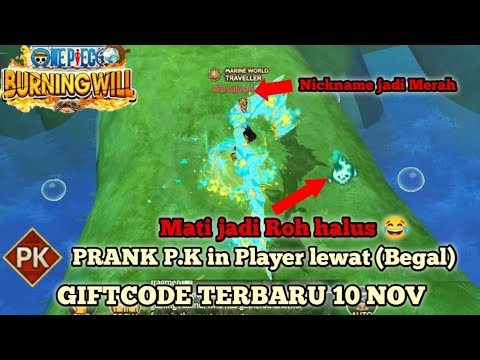GIFTCODE TERBARU 🔥 CARA P.K (War mode) WARNA NICK BISA JADI MERAH | OP Burning Will