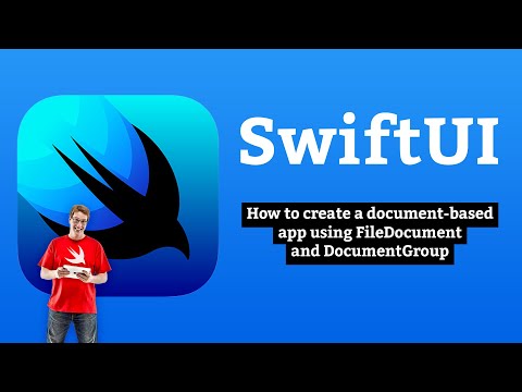 How to create a document-based app using FileDocument and DocumentGroup – SwiftUI thumbnail