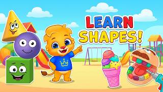 Learn Shapes & Play-Doh Ice Cream! 🦷🍦 Funny Dentist for Kids | Caramelka