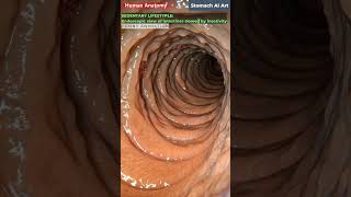 Intestines Slowed by Sitting Long Hours Animation | Gut Health | Human Anatomy | Stomach AI Art | 08