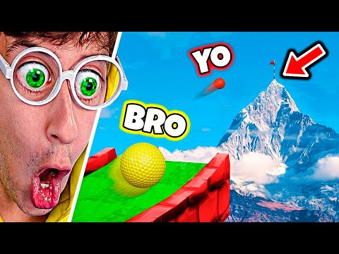 HOYO TROLL vs BROTHER 😂⛳! (very impossible) - GOLF IT #12 TEKENDO