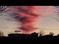 A Pink Tornado looking cloud!