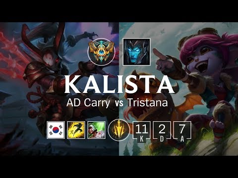 Kalista ADC vs Tristana - KR Challenger Patch 8.21