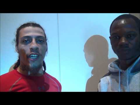 Christopher Brooker and Antowyan Aikens talk before their May 6 fight in Philly