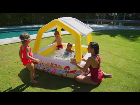 Piepūšamais Baseins ar jumtiņu 2in1 INTEX 57470