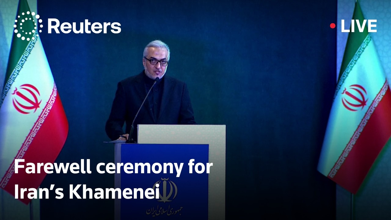 Video | LIVE: International delegates participate in a farewell ceremony for Iran’s Khamenei