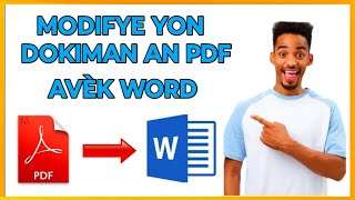 🟢Men koman pou modifye Yon dokiman an PDF avèk word sou telefon