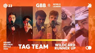 13th   shadow sumo🇫🇷🇧🇪(gbb2019・2020 wildcard winner)（00:12:04 - 00:14:02） - Tag Team Runner Up Wildcards Announcement | GBB23: World League