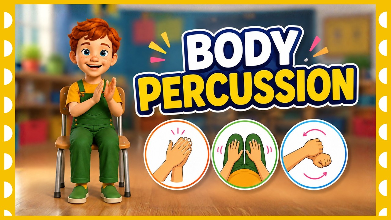 Body Percussion for Kids | Brain Break Rhythm Game | Animals