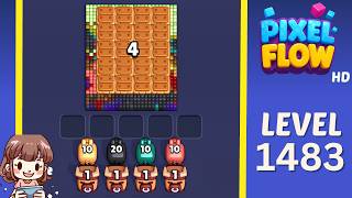 Pixel Flow Level 1483 Solution Walkthrough
