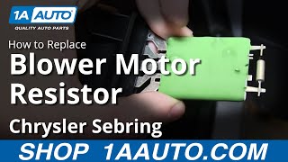 How to Replace Blower Motor Resistor 01-04 Chrysler Sebring