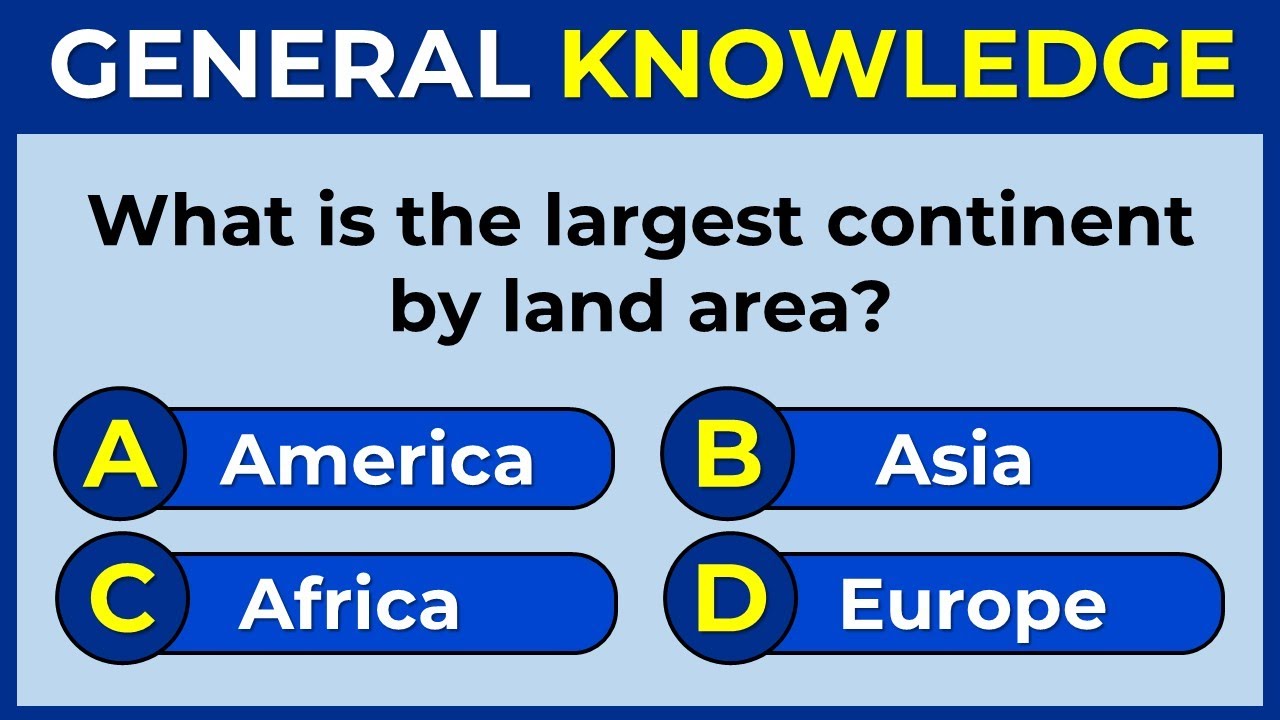 50 General Knowledge Questions! How Good Is Your General Knowledge? #challenge 4