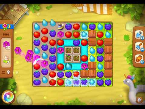 GardenScapes Level 2008 no boosters (17 moves)