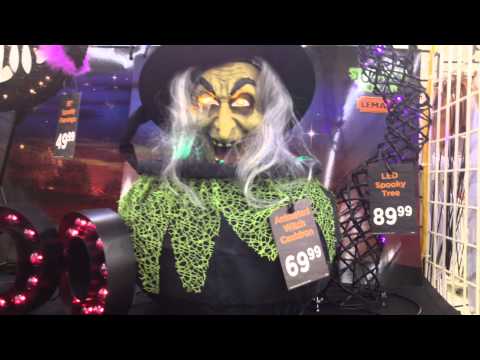 Michaels Halloween 2015 Animated Witch Cauldron
