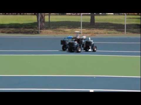 zigzag path following of an omni-directional ground vehicle on tennis court at the speed of 1.5m/s