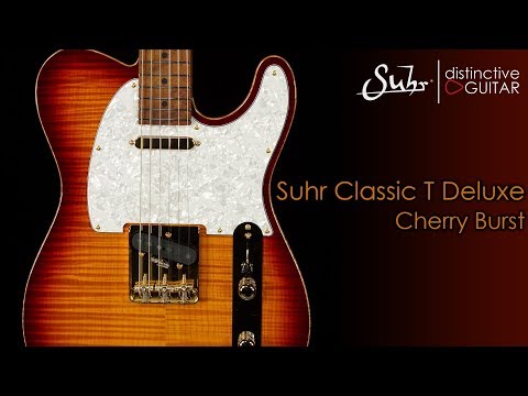 Suhr Classic T Deluxe | Aged Cherry Burst Flame w/ Roasted Birdseye Neck
