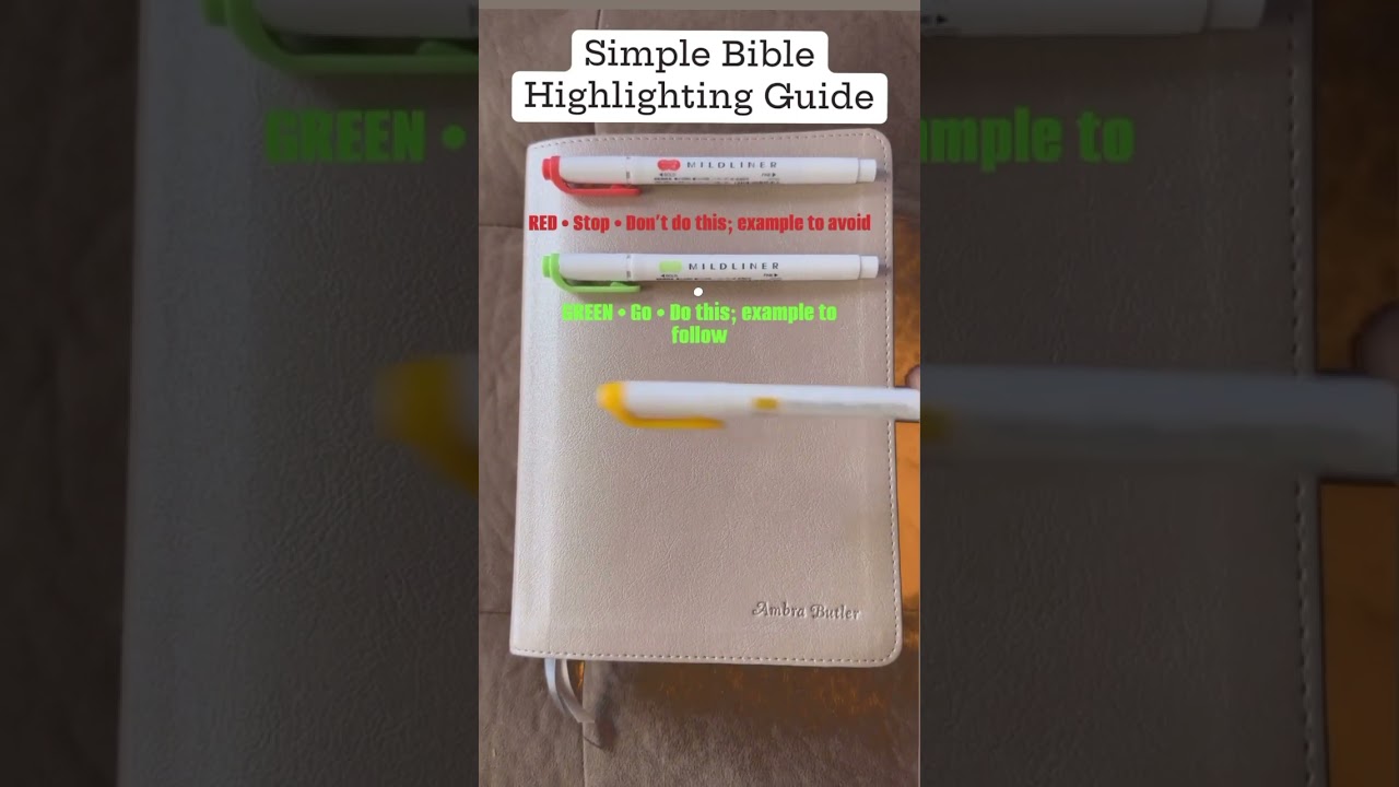 Easy Bible Highlighting Guide #shorts