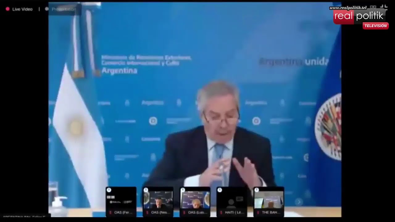 Felipe Solá expuso en la 50° Asamblea General de la Organización de los Estados Americanos