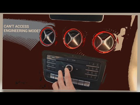 How to activate engineering mode in your Mercedes Audio 20 Command NTG5 system?