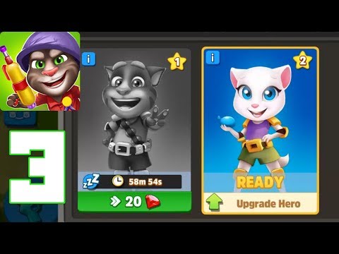 Talking Tom Camp - Gameplay Walkthrough Part 3 - Talking Tom & Angela Heroes(iOS, Android)