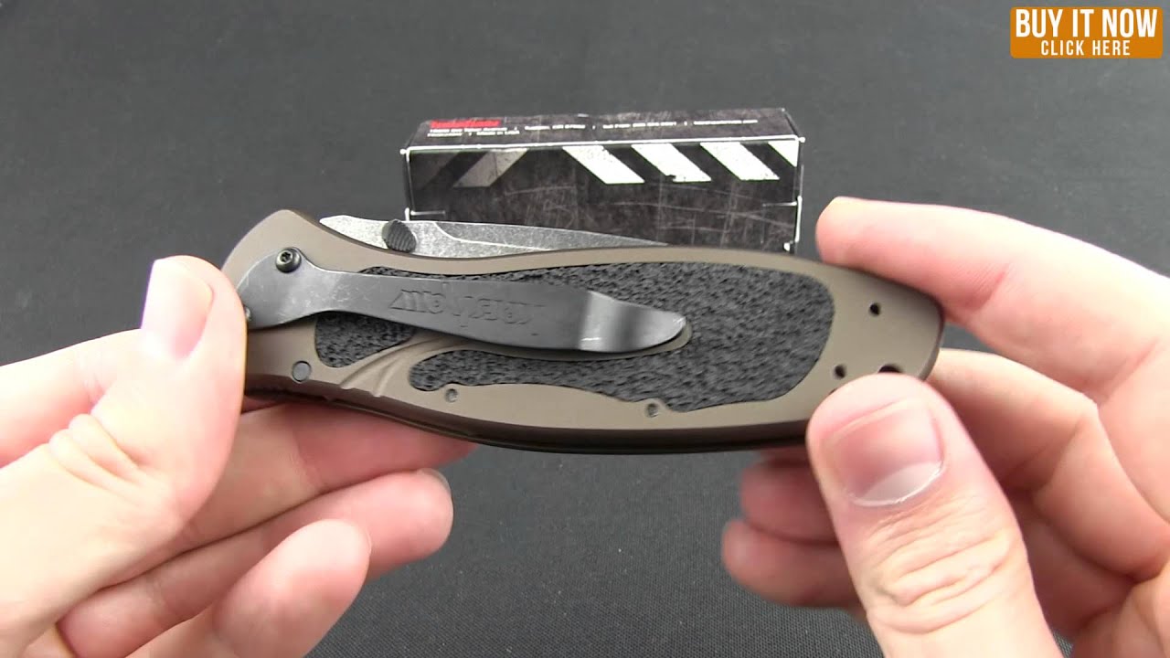 Kershaw Blur Tanto Assisted Opening Knife Black (3.375" Black Serr) 1670TBLKST