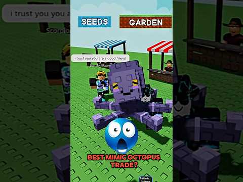 Is This the BEST Mimic Octopus Trade in Grow A Garden 🤯 😱 #shorts #roblox #growagarden