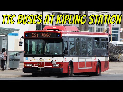 TTC Buses at Kipling Station (April 2021)