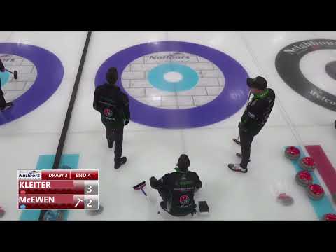 Mike McEwen uses Kleenex box to perform Straight Line Measure on Rylan Kleiter's center guard