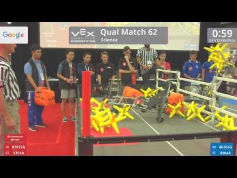 2017 VRC Sci Q62 - 97917A 3701A vs 46304G 4104A - 10 to 36