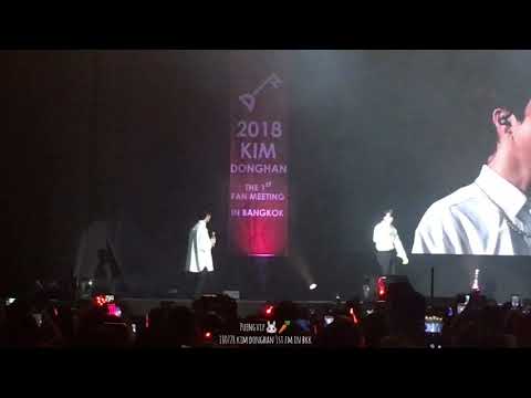 180728 Sanggyun surprise donghan at donghan’s FM in BKK