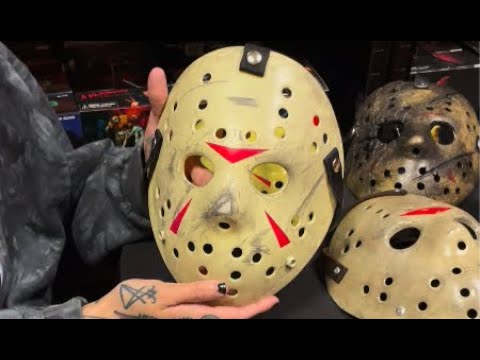 A closer look at our Jason Voorhees Friday the 13th masks made by Auz.