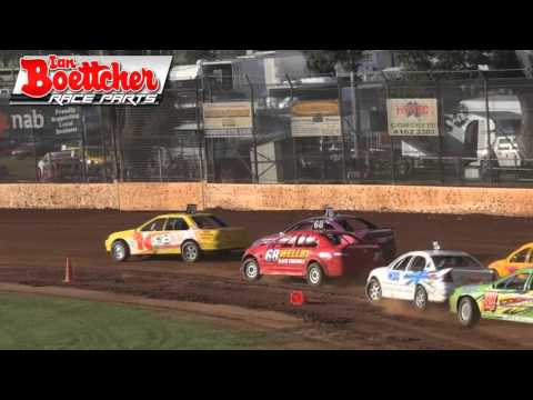 Modified Sedans - Golden Helmet Series - Heat 1 - Kingaroy Speedway - 05.12.15