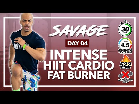 30 MIN KILLER Full Body Pyramid HIIT Workout (BURN 500 CALORIES) // SAVAGE - DAY 4