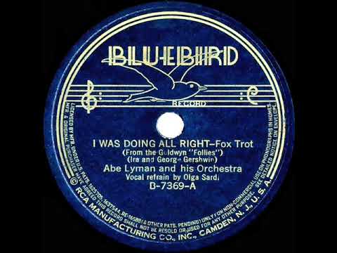1937 Abe Lyman - I Was Doing All Right (Olga Sardi, vocal)
