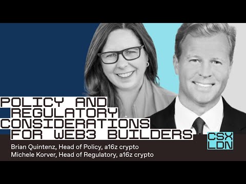 Policy and regulatory considerations for web3 builders with Michele Korver and Brian Quintenz