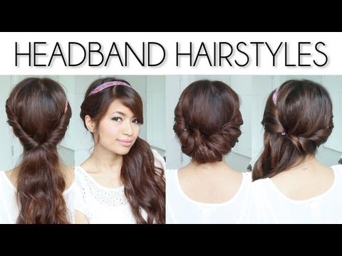 ♥ Easy Everyday Headband Hairstyles for Short and Long...