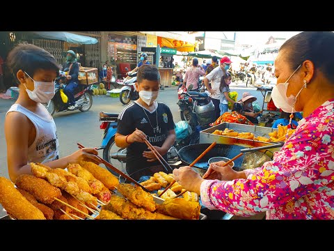Everyday Snacks For Sales At Boeng Proleut Market - Break Sticks, Hollow Donut, & More