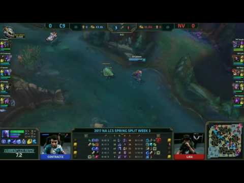 C9 Jensen baiting NV Ninja in game 1 - C9 vs NV