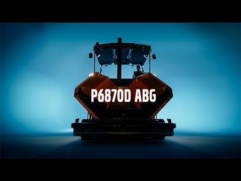 Discontinued: The P6870D ABG wheeled paver delivers Ultimate paving versatility.