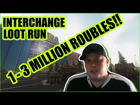 Interchange Loot Run 1-3 mil Roubles an Hour Speed Run
