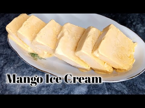 Mango ice-cream | Mango ice cream recipe | Homemade Mango ice cream