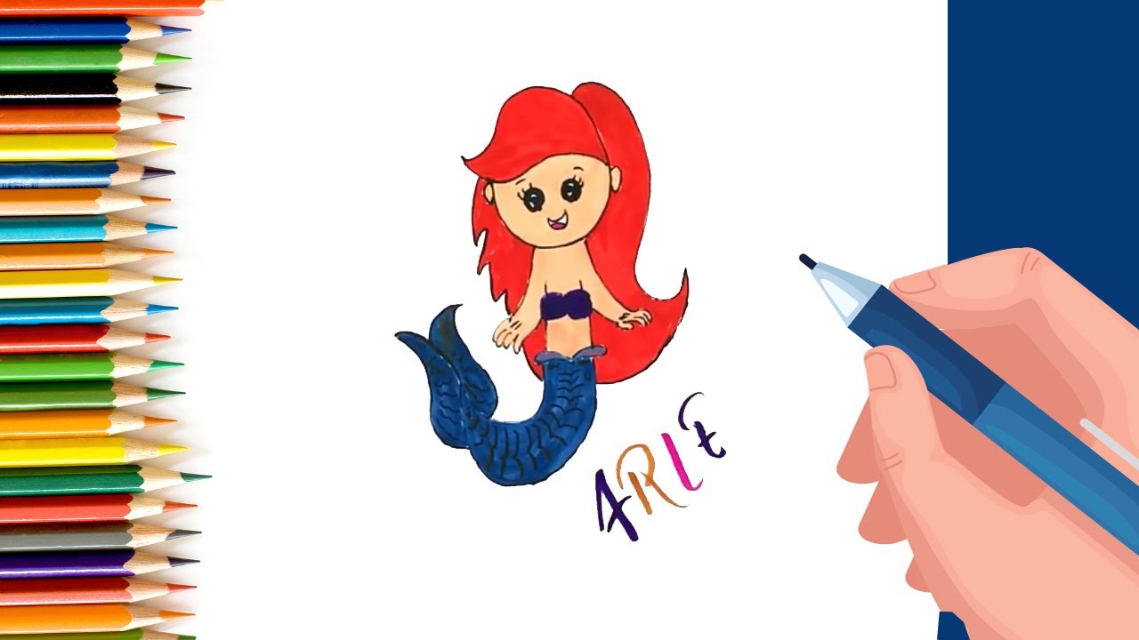 How To Draw Ariel The Little Mermaid
