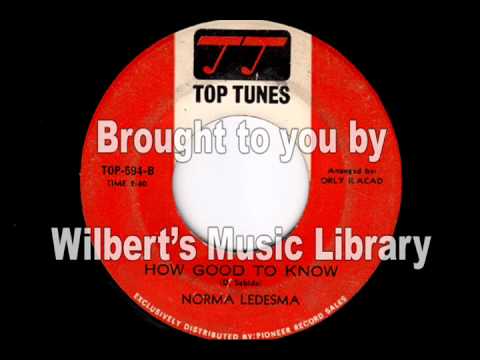 HOW GOOD TO KNOW - Norma Ledesma
