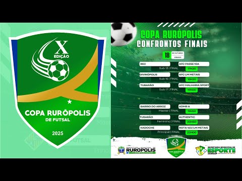 AO VIVO: Finais | Copa Rurópolis de Futsal 2025
