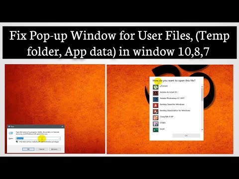 Fix POP-UP window "How do you want to open this file?" in window 10 | 2020