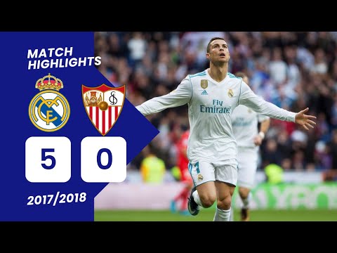 Real Madrid vs Sevilla FC (5-0) J15 2017/2018 - Match Highlights