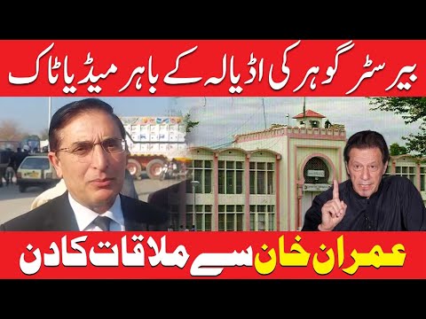 بیرسٹر گوہر کی عمران خان سے ملاقات، اڈیالہ جیل کے باہر گفتگو