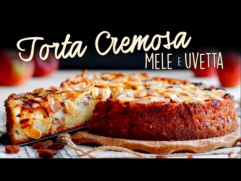 TORTA CREMOSA MELE E UVETTA Ricetta Facile - Buon'Idea